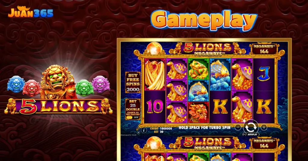 how to play 5 lions megaways on juan365