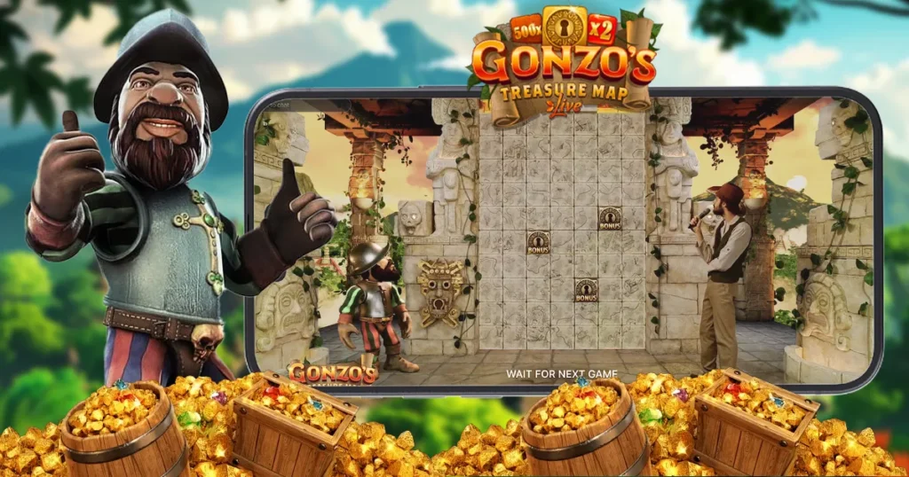 playing gonzo's treasure map live at juan365.