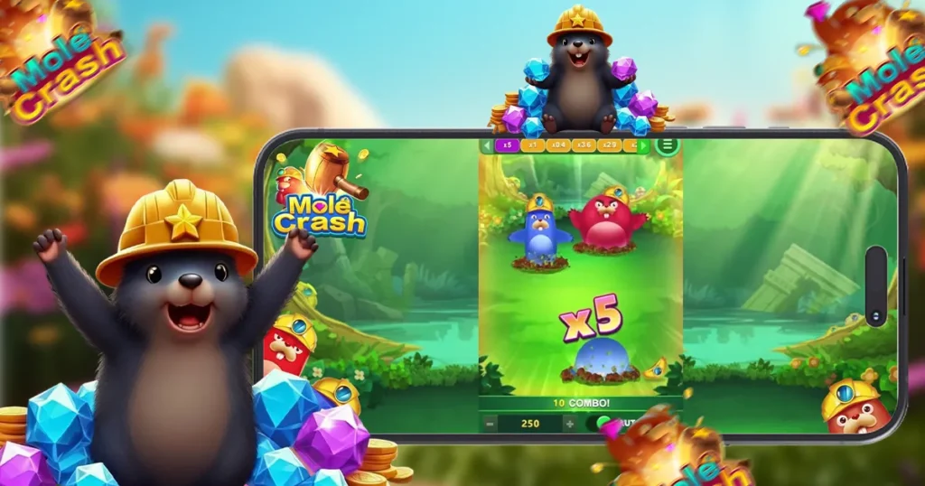 how to play mole crash at juan365