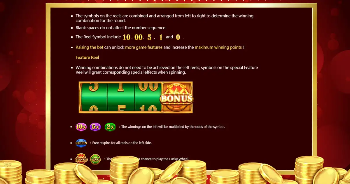 find out more about crazy money paytable: symbols and rewards